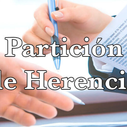 Convenio de división de herencia