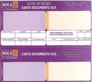 Carta Documento - Oca Carta Documento - Oca